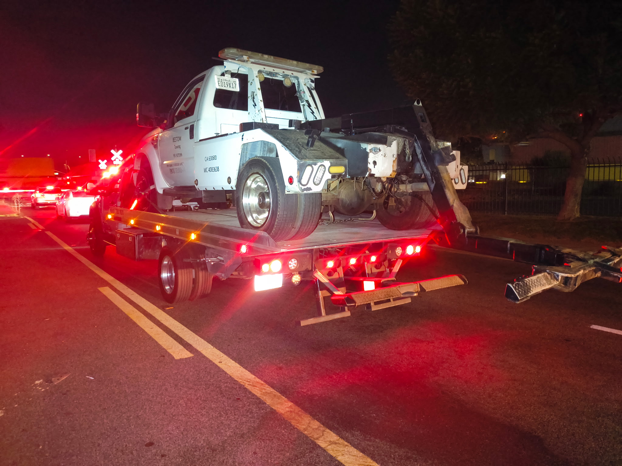 Bestow Towing LLC towing in action