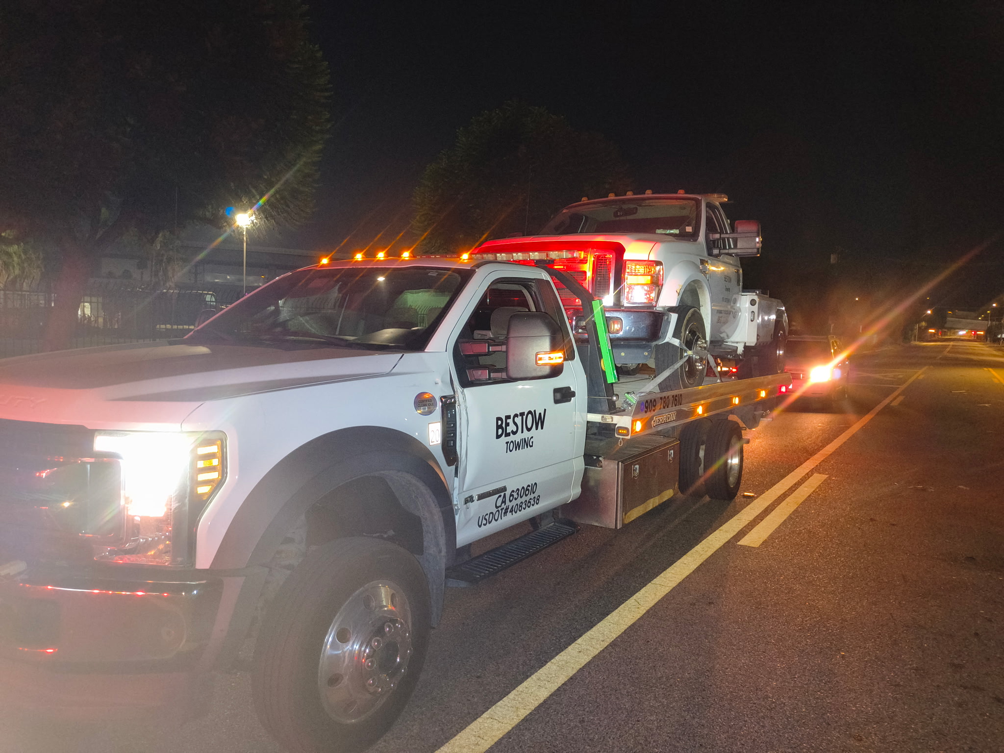 Bestow Towing LLC on the job in Riverside